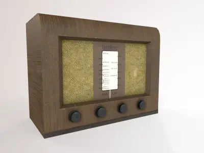 1930s Radio Low-poly 3D model