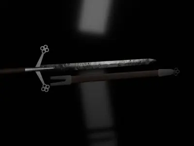Claymore 3D model buy