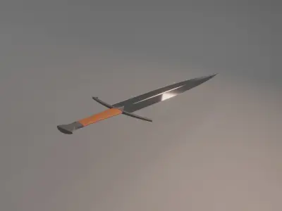 Low Poly Short Sword Low-poly 3D model