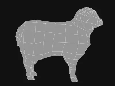 animated sheep Low-poly 3D model purchase