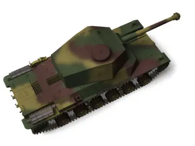 Type3 medium tank Chi nu 3D model