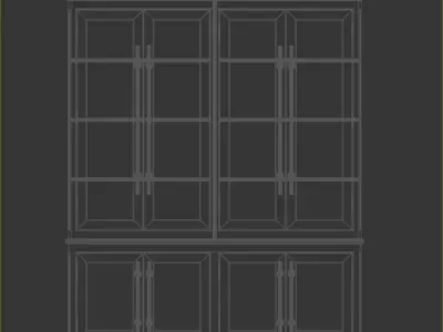 RH - English Antique Cabinet 3D model