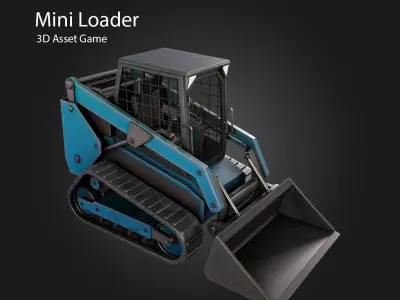 Mini Loader Low-poly 3D model