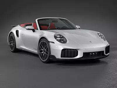 2026 Porsche 911 Turbo S Cabriolet 992 3D model