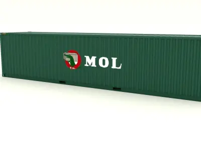 Shipping container MOL 3D model