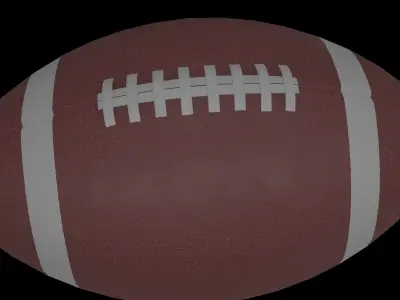 american football 3D model