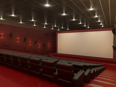 Movie Theater 3D model purchase