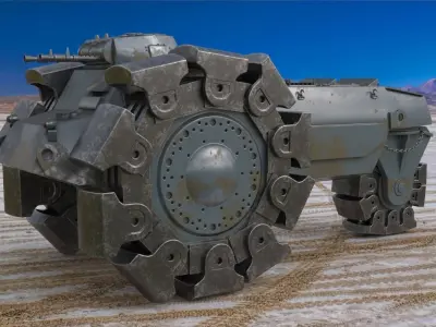 Alkett VsKfz 617 Minenrumer Vray 3D model