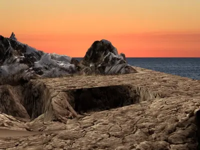 Scifi Landscape Pre ready Free 3D model