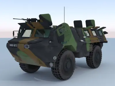 VAB VTT 4x4 - French APC 3D model