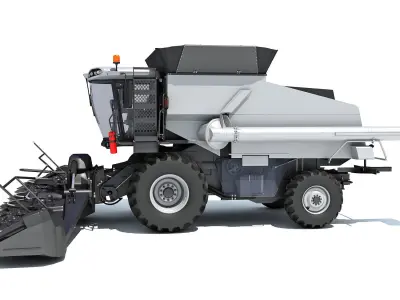 Combine Harvester 3D model 10