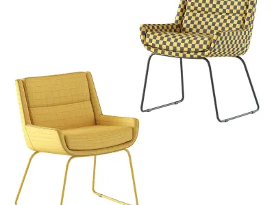 Naughtone Hush Low chair 3D model