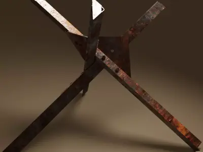 Czech hedgehog diorama at 1-35 and 1-1 scales Low-poly 3D model