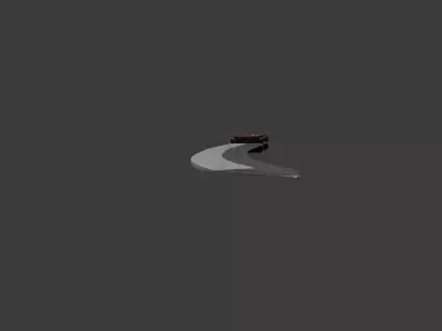 Scimitar Sword 3D Model Low-poly 3D model