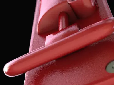 Emergency brake Free 3D model