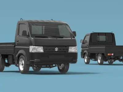 Suzuki Carry Truck Black  purchase 3D model