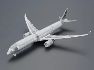 Airbus  A350 -800 -900 -100 Pack 3D model