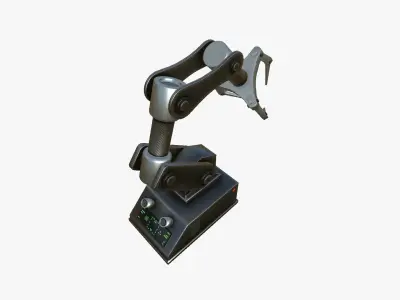 Robotic Hand A01 Dark Steel - Machinery Industrial Design Low-poly 3D model