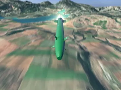 Iranian Khalij Fars Cruise Missile 3D model