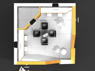 Exhibition Stand - ST0057 3D model