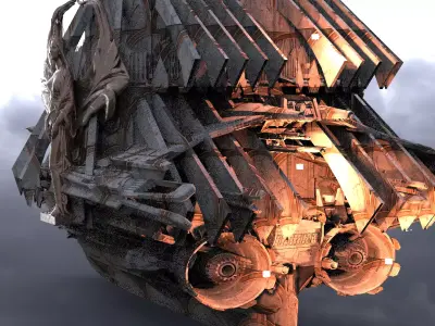 Dragon Knight fighter Airship 1  3D model