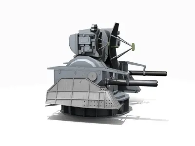 ZRK Kortik Low-poly 3D model