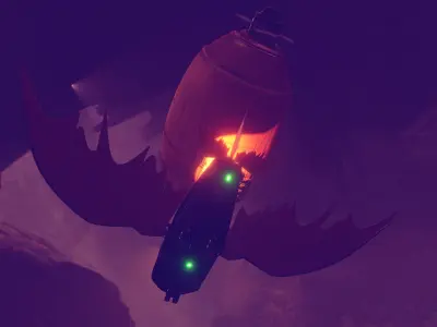 air ship 3D model purchase