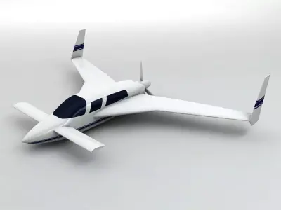 Velocity Aircraft Low-poly 3D model