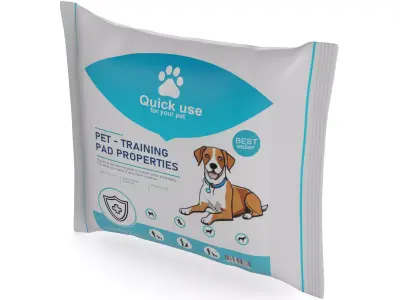 Pet hygiene Pet Training Pads Low-poly 3D model