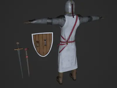 Castle guard Low-poly 3D model purchase