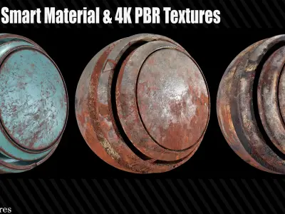 30 Metal Smart Materials 4KPBR Textures Vol 3 Texture