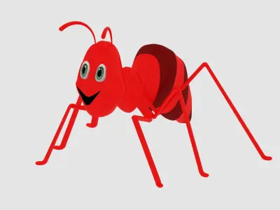 Ant Cartoon Animation 3D model
