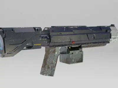 Weapon - Shotgun Low-poly 3D model