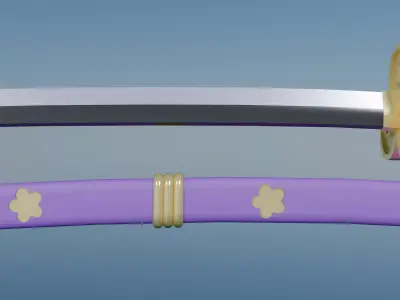 One Piece Katana Enma 3D model