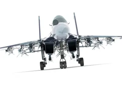 sukhoi fighter jet f15 f16 3D model