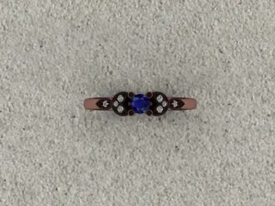 Marquise Ring  3D print model purchase