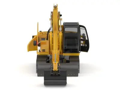 John Deere 135C Excavator 3D model