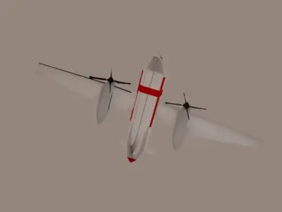 VH-ZZP  Bombardier  low poly Low-poly 3D model