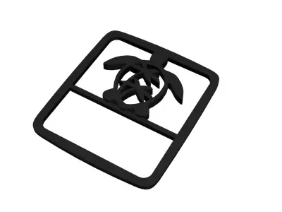 Jeep Wrangler Taillight covers Sea Turtle 3D model
