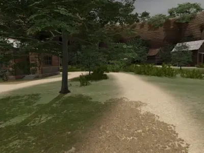 Mountain Village Scene 3D model purchase