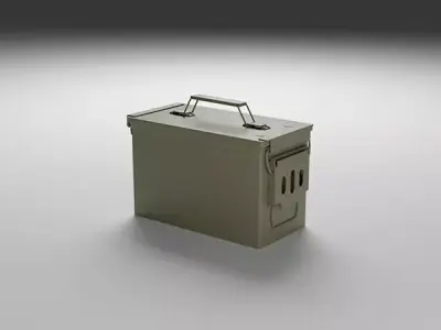Ammo military Case for games and cg projects  Low-poly 3D model