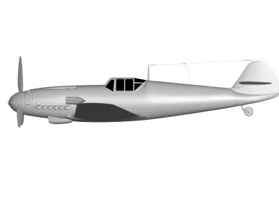 Messerschmitt Bf 109 3D model shop
