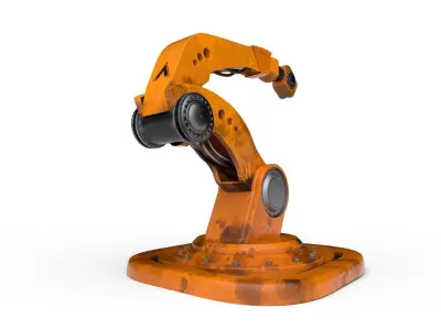 Industrial robot arm 5X high poly 3D model 3D model