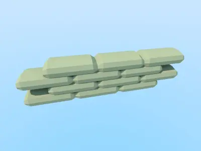 Military props  pack Free low-poly 3D model