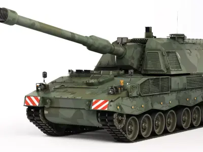 SPH Panzerhaubitze 2000 2004 3D model