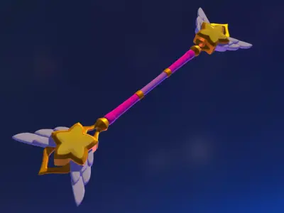 Star Guardian Lux Staff Low-poly 3D model