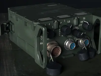 KY-57   VINSON Voice encryption unit Low-poly 3D model