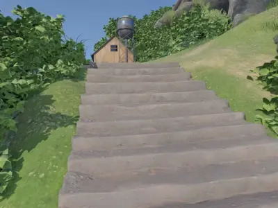 Hillside Village 3D model get