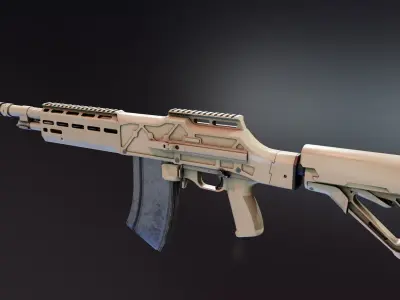 Ohio Ordnance HCAR Low-poly 3D model