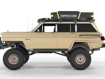 Jeep Wagonner 1978 Off Road  Free 3D model
